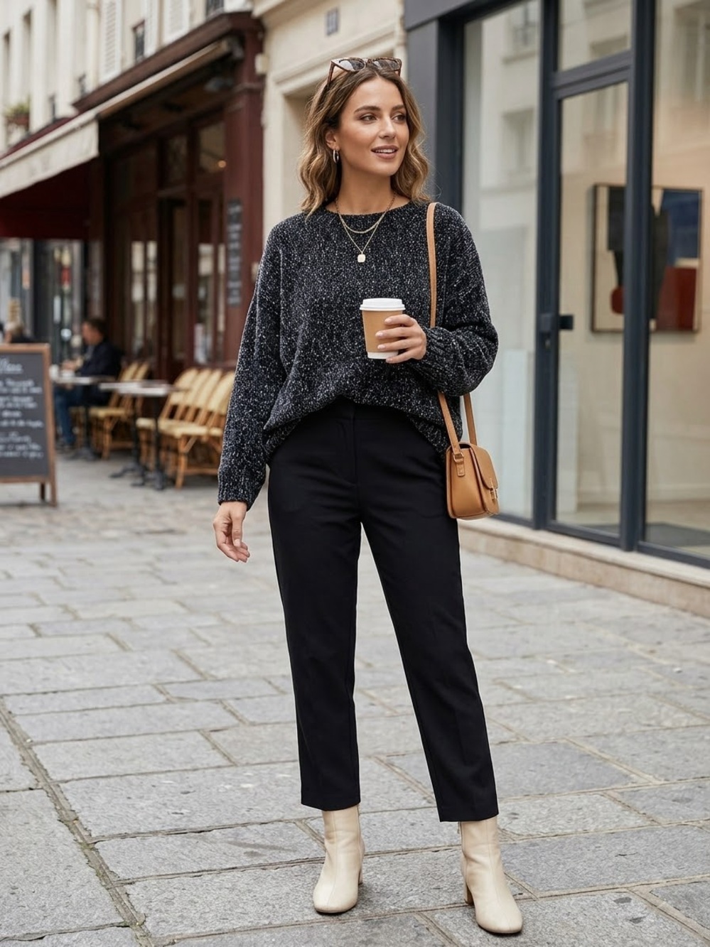 Cozy Chenille Crewneck Sweater - Essential Everyday Layer